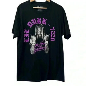 Lil Durk Mens 100% Cotton Graphic Tee Size Large